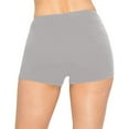 thumbnail image 7 of ELFINDEA Yoga Pants Shapewear Women Banded Shorts Boyshorts Boardshorts Swimsuits Sporty Short Plus Size Body Suits for Womens Gray S, 7 of 7