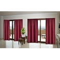 thumbnail image 3 of Innovate Two Tone Faux Silk Window Curtain Rod Pocket Solid Color MICROFIBER R64, 3 of 4