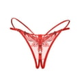 thumbnail image 2 of Red Women's Intimates, Women Sexy Panties Lace Pants Ladies Briefs Underwear,Women's Intimates, 2 of 2