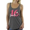 thumbnail image 1 of Awkward Styles Sweet 16 Princess Racerback Tank Top for Ladies Pink Sweet Sixteen Racerback Tanks for Girls Birthday Girl Shirt Birthday Gifts for Teens I am 16 T-Shirt for Her Sweet 16 Party Clothing, 1 of 4