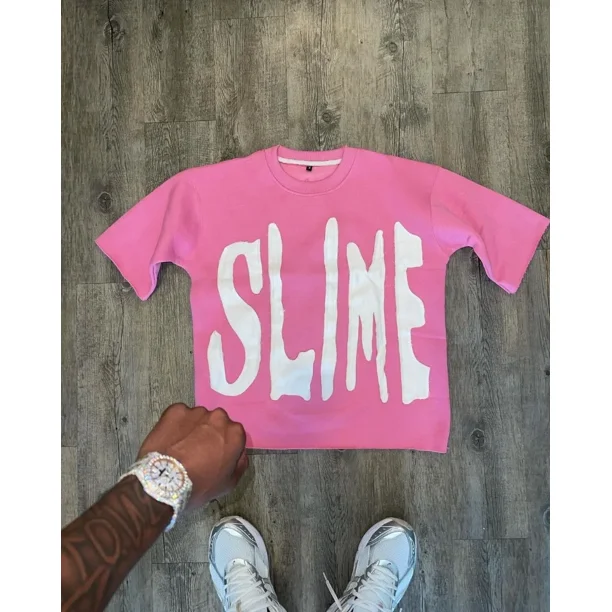 Camiseta de cuello redondo de gran tamaño con estampado y letras de anime para hombre y mujer, moda gótica Y2k, retro, versátil, de algodón puro, de manga corta