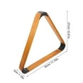 thumbnail image 3 of Milisten Triangle Billiard Frame Mini Billiard Rack Triangle Billiard Rack Table Pool Ball Rack, 3 of 5