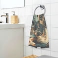 thumbnail image 3 of Yayeee 100% Cotton Hand Towels for Bathroom 16" x 28" Soft Absorbent Kitchen Towel, Black Dinosaur, 3 of 7