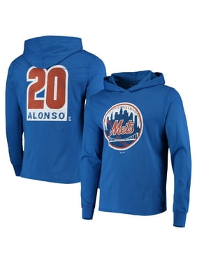 Pete Alonso New York Mets Majestic Threads Softhand Player Long Sleeve Hoodie T-Shirt - Royal