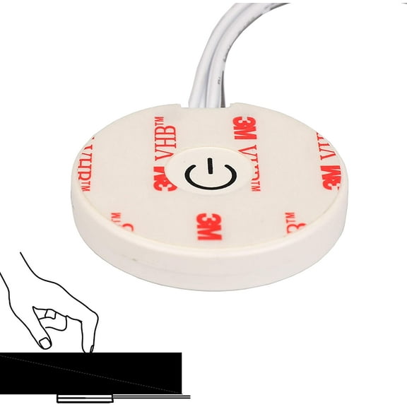 Facon Touch Dimmer Switch, Touch Detecting from Insulation Materials(Wood or Others), 12Volt / 24Volt DC, Use with LED Lights, Incandescent and Halogen Bulbs for RV, Camper, Marine, and Strip Lights