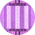 thumbnail image 1 of Ahgly Company Indoor Round Abstract Purple Contemporary Area Rugs, 3' Round, 1 of 4
