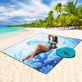 thumbnail image 4 of Manta de playa WIWIGO impermeable a prueba de arena 201x211 cm, 4 of 6