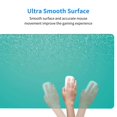 thumbnail image 4 of Naloa Turquoise Glitter Gaming Mouse Pad Large Mouse Mat Long Extended Desk Pad Non-Slip Rubber Mice Pads Stitched Edges Thin Pad (16x29.5 Inch), 4 of 8