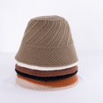 thumbnail image 3 of CoCopeaunts Small Bucket Hat Ladies Foldable Fashion Soft Solid Color Twill Crochet Women Girl Knit Hat Winter Thick Keep Warm, 3 of 8