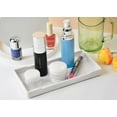 thumbnail image 3 of Ikohbadg Small White Mini Tray, Antislip Plastic Tray for Serving Accessory, Spa, Coffee, Drinks, Wine, Tea, Bar, Party, Towel, Seasoning, Perfume or Display Use, 8 x 4 Inches, 3 of 7