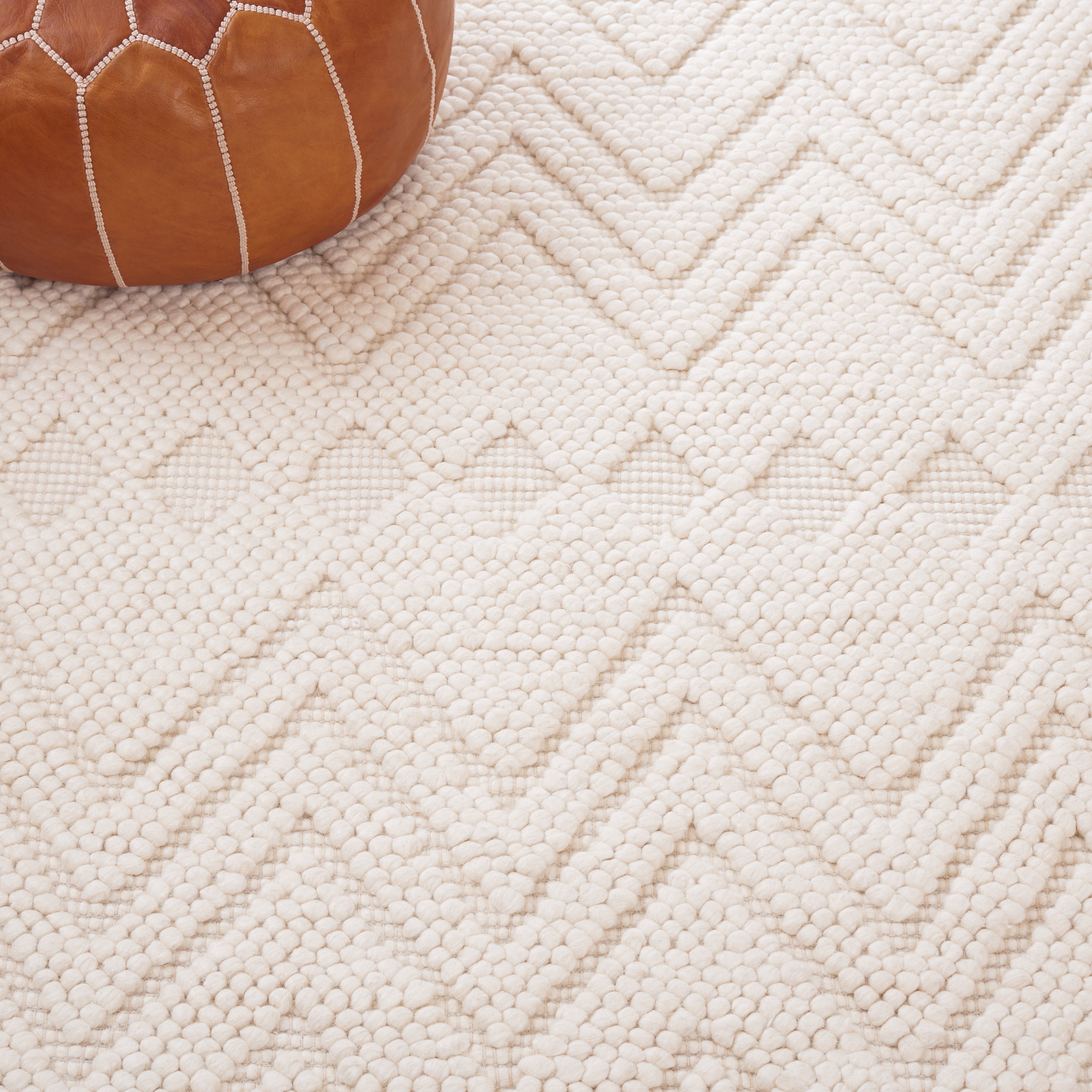 SAFAVIEH Natura Braylon Striped Area Rug, Ivory, 6' x 9'
