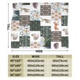 thumbnail image 3 of Forest Animal Blanket Gifts For Kids Adults - Lightweight Throw Blanket For Bedroom Living Room Decor Soft Fuzzy Fleece Cozy Plush Bed Couch 60"X50", 3 of 7