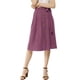 thumbnail image 4 of Falda Acampanada Allegra K Morado oscuro XS, 4 of 6