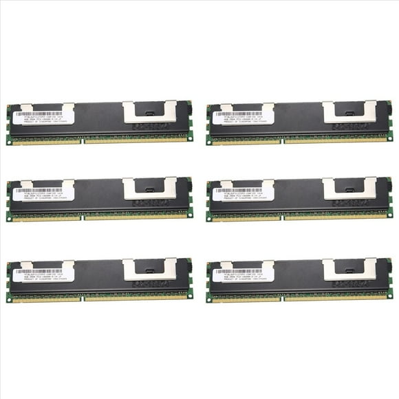 6X Memoria RAM DDR3 de 4GB PC3-10600R 1333MHz 2Rx4 1.5V ECC 240-Pin Server RAM MT36JSZF512772PZ