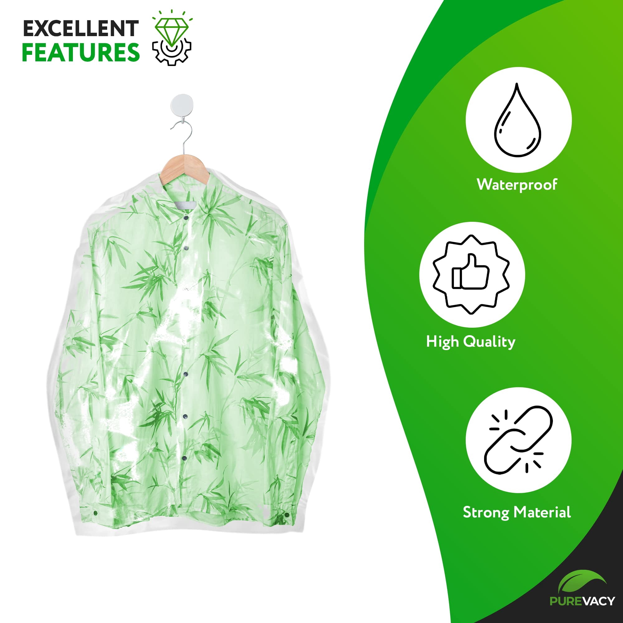 Dry Cleaning Bags Roll of 466 pcs, 21" x 4" x 54" Clear Plastic Garment Bags for Hanging Clothes with Hanger Holes, Sloped Shoulders, 0.5 mil Dry Cleaner Bags Plastic Clear Garment Bag Roll