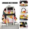 thumbnail image 3 of FORMRS Mini Backpack Purse for Women Travel Daypack Casual Shoulder Bag, Purple Triangles, 3 of 7