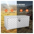 thumbnail image 4 of Truck Tool Box 36x17x18, Aluminum Underbody Toolbox with Lock, Heavy Duty Truck Storage Box for Tools, Van & Trailer - Diamond Plate, 4 of 6