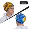 thumbnail image 5 of KLL Whimsical Sunflowers Night Sky Winter Fall Beanie Knit Hats for Men & Women - Warm & Soft Stylish Toboggan Caps for Cold Weather, 5 of 6