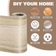 thumbnail image 3 of Cinta de grano de madera Uxcell 4.72" x 33Ft Cinta de reparación de grano de madera Cinta de color madera parche blanco claro, 3 of 7