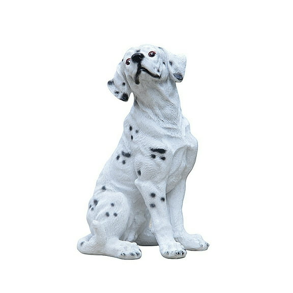 Lifelike Dalmatian Puppy Figurine - Cute Resin Dog Statue with Realistic Details, Desktop Decor for Home Office, Perfect Christmas Birthday Gift for Dog Lovers, 6.1”Tall