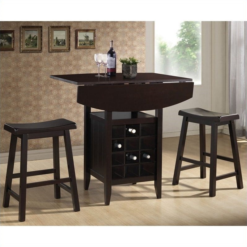 wine rack pub table