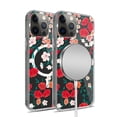 thumbnail image 6 of For Samsung Galaxy S24+ /S24 Plus Hybrid Flower Design Stylish Fashion Thick Hard MagSafe Compatible Shockproof Cover ,Xpm Phone Case [ Red Luna Roses ], 6 of 9