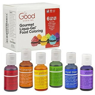 6 Neon Colors Food and Slime Coloring Liqua-Gel Decorating Kit U.S. Art Supply Food Grade, Non-Toxic Neon Colors