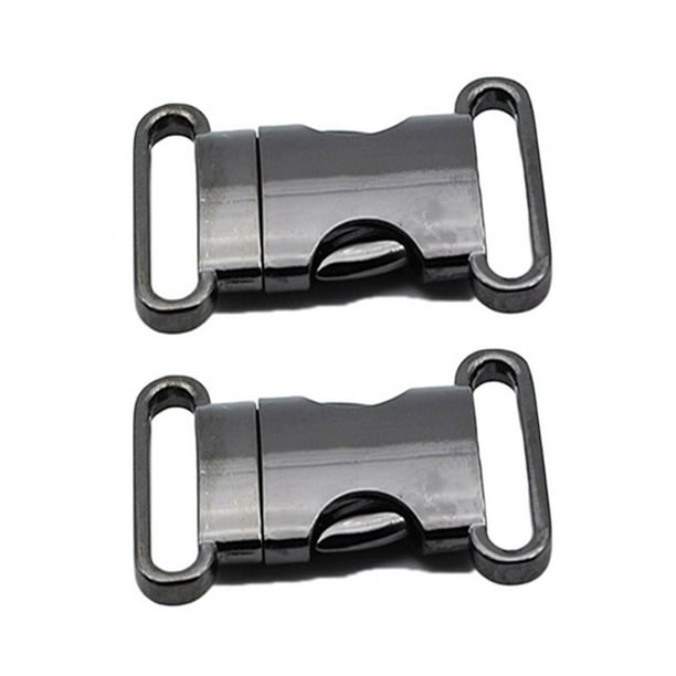 2pcs Durable Zinic Alloy Buckle Schoolbag Down Buckle Safety Buckles (Type  A, Color, Inner Diameter 20mm) 
