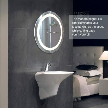Round Led Wall Mounted Bathroom Mirror With Dimmable Touch Dimmer Round Led Wall Mounted Bathroom Mirror With Dimmable Touch Dimmer Makeup Vanity Lights