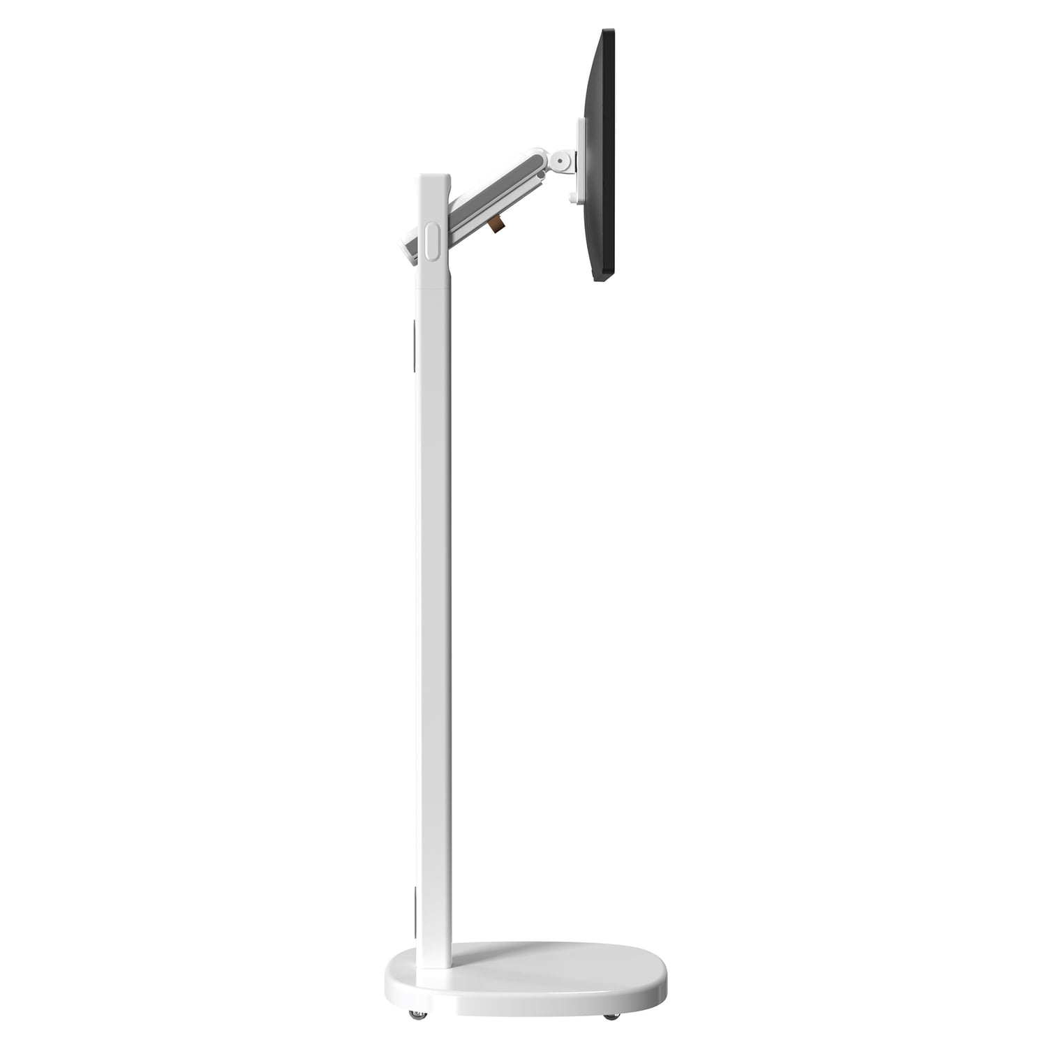CTA Digital Mobile Rolling Spring-Adjustable Floor Stand for Displays up to 22 Lbs.