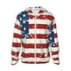 thumbnail image 1 of Balery Vintage American Flag Sudadera ligera de manga larga con capucha y protección solar UPF 50+ para hombre y mujer, ideal para pesca y running-Small, 1 of 7