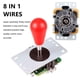thumbnail image 2 of Kit de botones Arcade Joystick LED Fosiya, estilo ovalado, elipse, 2 of 7