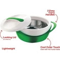 thumbnail image 6 of Pinnacle Thermoware 3-Pc Insulated Bowl with Lid Casserole Dish Set, Green, 6 of 6