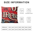 thumbnail image 5 of YINGXI Throw Pillow Covers Beer Quote Lettering Throw Pillows Cases with Red Cushion Cover Couch Car Holiday Decoration (The Best Beer is Open one) 18x18in, 5 of 5