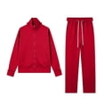 thumbnail image 5 of successthop Mens Sweat Suits Sets 2 Piece Long Sleeve Zip Mock Neck Hoodie and Sweatpant Fall Tracksuit with Pockets M, 5 of 8