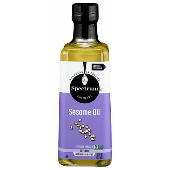 (Pack of 6) Spectrum Naturals Refined Sesame Oil 16 fl oz
