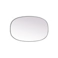 thumbnail image 4 of Elegant Decor Metal Frame Oval Mirror 27x40 Inch in Brass, 4 of 7