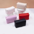 thumbnail image 7 of HOMEIORA Small Makeup Bag for Purse, Water-Resistant PU Vegan Leather Travel Cosmetic Pouch Portable Toiletry Bag for Women Daily Storage Organizer, 1 Pack, 7 of 7