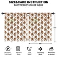 thumbnail image 2 of Blackout Kids Curtains,White Bigfoot and Footprint Pattern Childrens Insulated Curtains Set Of 2,Bedroom Essentials,Toddler Room Decor 52x63in(132x160cm), 2 of 5