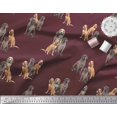 thumbnail image 4 of Soimoi Polyester Crepe Fabric Beagle,Cane Corso & English Cocker Spaniel Dog Print Sewing Fabric Yard 52 Inch Wide, 4 of 4