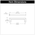 thumbnail image 2 of Belwith-Keeler B077989SN 128 mm CC Coventry Cabinet Pull, Satin Nickel, 2 of 7