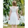 thumbnail image 4 of Oudiya Toddler Girls Tutu Dress Summer Contrast Mesh Party Dresses Cute Princess Tulle Sundress with Belt 2-8Y, 4 of 6