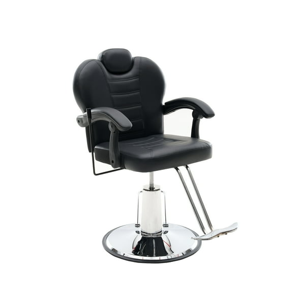 Hair Dryer 90°-150° Reclining Barber Chairs for Barbershop, Heavy Duty Hydraulic Pump 360°Swivel Salon Chair for Hair Stylist -Black,Hair Clippers
