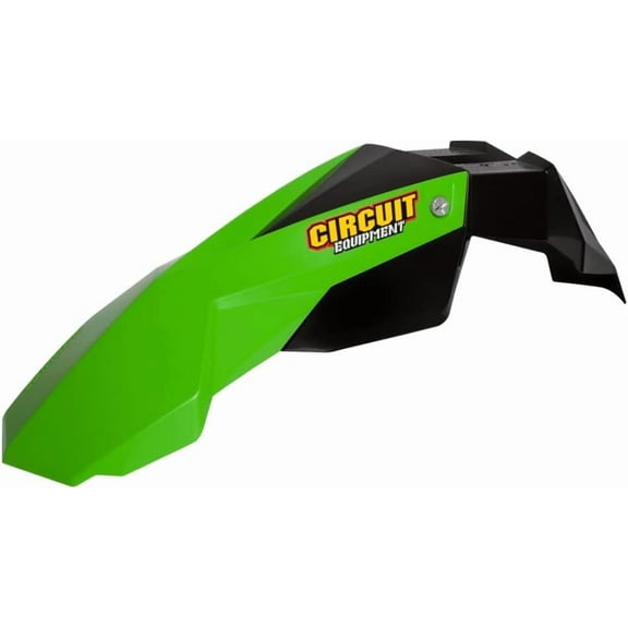 Stealth SM Front Fender – 17in, Black/Green – Circuit