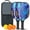 Black-3, variant on Pickleball Paddles Set Of 2, Fiberglass Surface, Liquid & Marble Print, 4 Balls & Bag