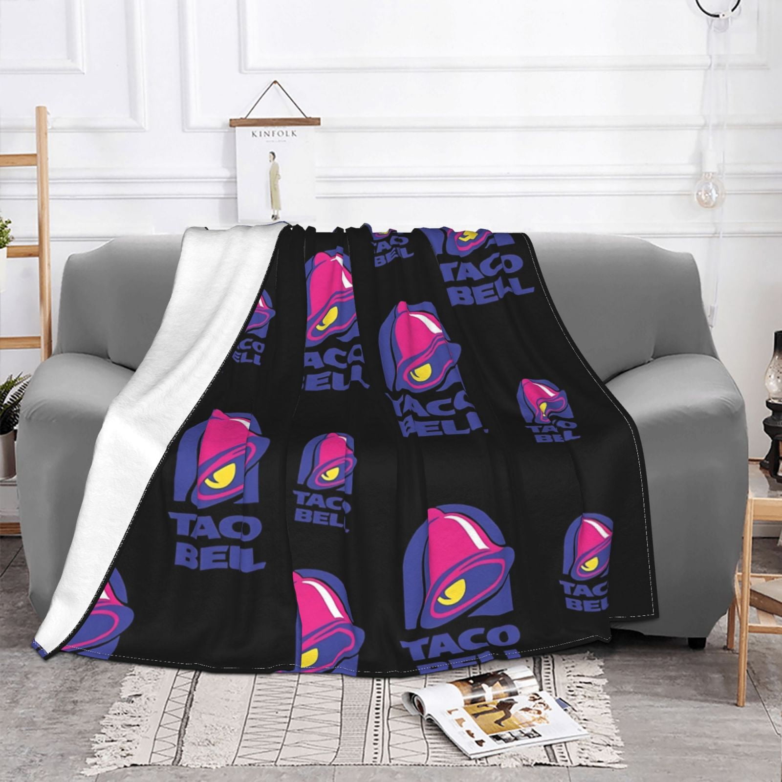 Taco Bell Throw Flannel Blanket Funny Ultra Soft Micro Warm Throw Blanket Fleece Blanket Interesting Gift 80 X60 Walmart