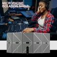 thumbnail image 2 of 5-door Professional Studio Recording Microphone Isolation Folding Pop Filter Microphone Wind Screen with High Density EVA Foam Sound Absorbing Recording Equipment, 2 of 7