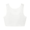 thumbnail image 5 of Bras for Women,Seamless Wirefree Training Bra For Growing Girls Soft Comfort Bralette Tweens Breathable Lightweight Youth Activities Camisole,Sports Bras for Women,White,XL, 5 of 5