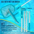 thumbnail image 6 of U.S. Pool Supply Pool Maintenance Kit with Leaf Skimmer Net, Brush, and Adjustable Telescopic Pole - 6" Deep Mesh Netting, Nylon Scrub Brush, Clean Sweep Debris from Walls, Floors, Steps, Spas, Ponds, 6 of 7
