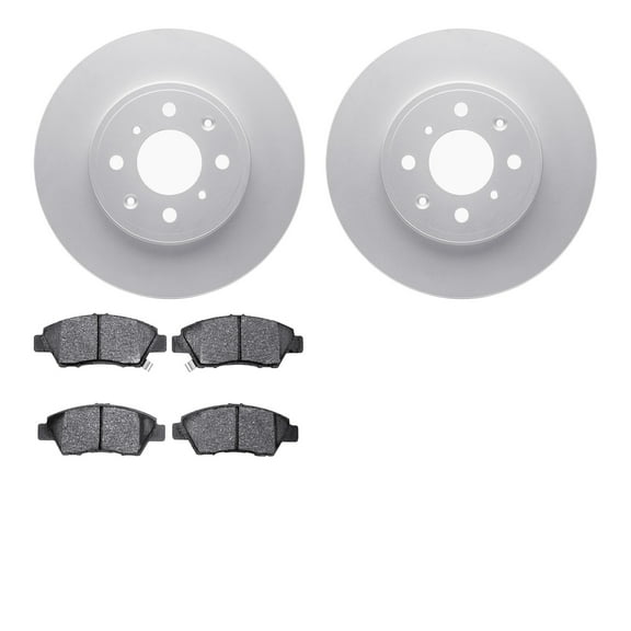 Dynamic Friction Company Front Geospec Brake Rotors with 5000 Advanced Brake Pads 4502-59131